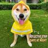 Polyester Dog Raincoat Cape for Small to Medium Dogs