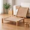 Rattan Cat Bed with Scratching Board