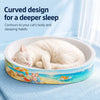White Corrugated Cardboard Cat Scratcher Lounge for Cats