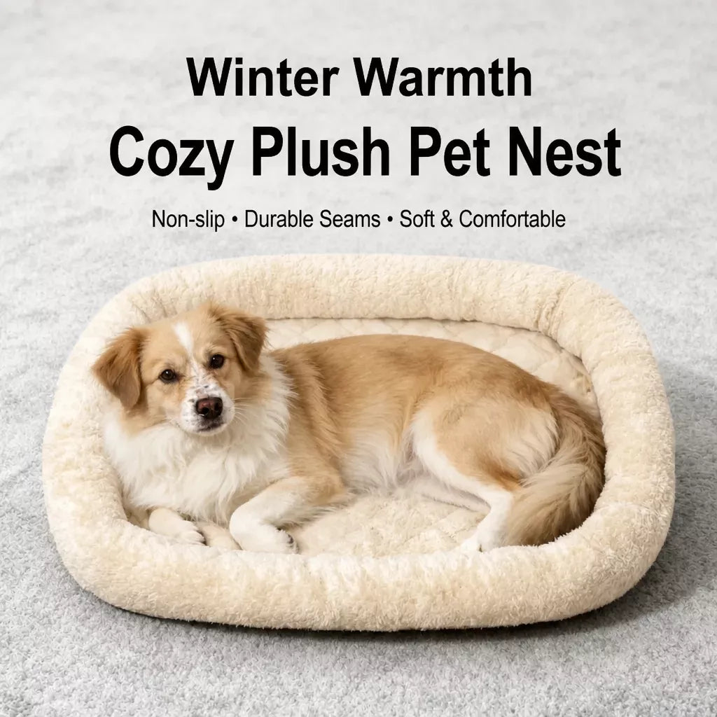 Plush Pet Bed for Small Dogs