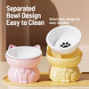 Elevated Ceramic Pet Bowl with Stand