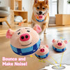 Interactive Electronic Dog Toy with Jumping Ball and Pig