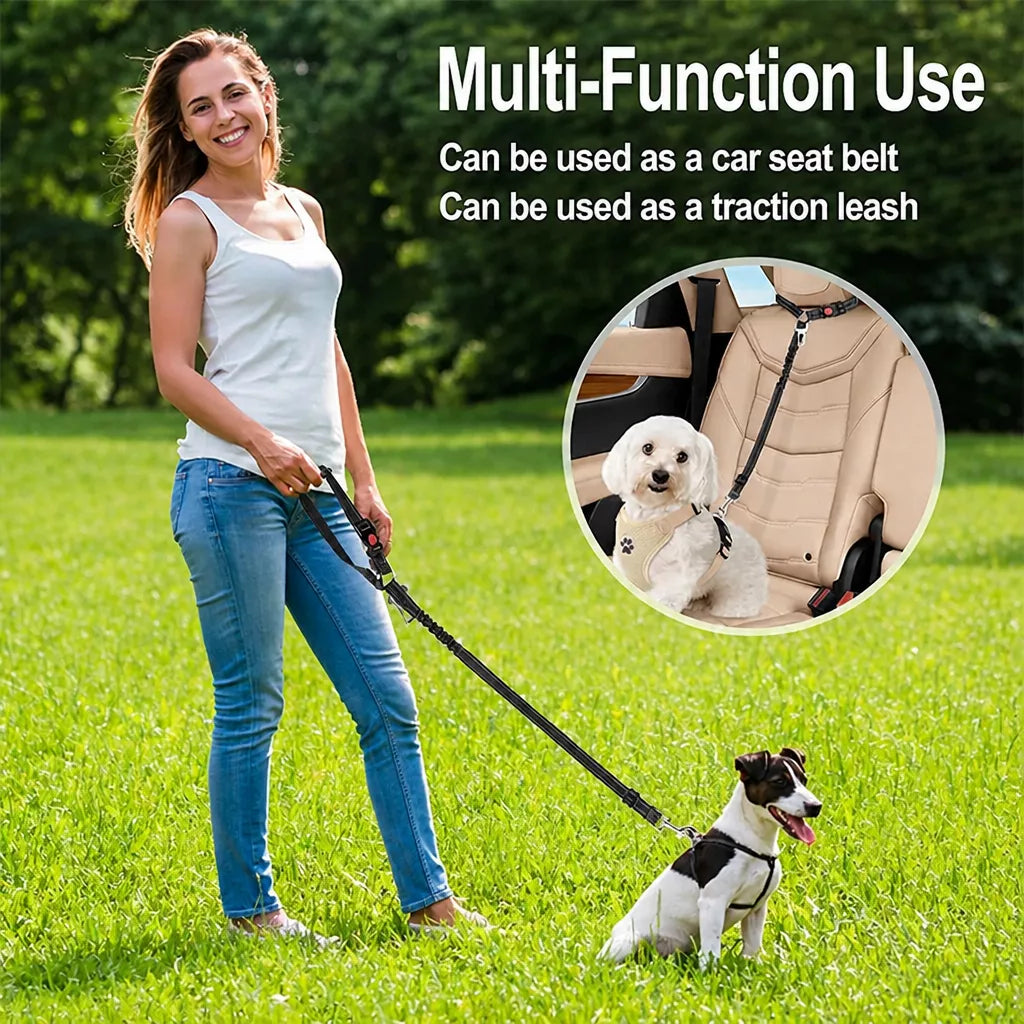 Pet Car Restraint Belt with Headrest Strap p-05439