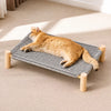 Elevated Pet Cot Bed with Scratching Surface