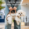 Portable Pet Sling and Backpack Carrier for Small Dogs