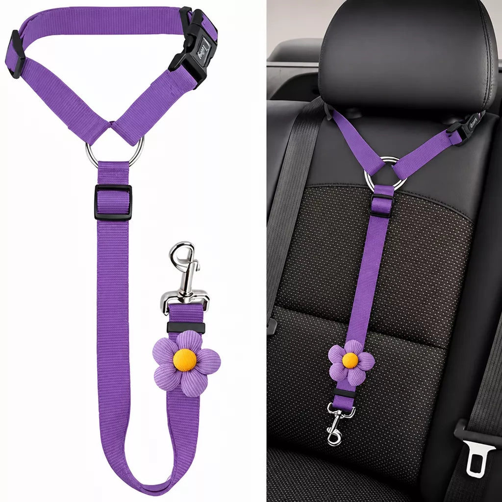Nylon Pet Car Tether for Dogs and Cats p-05425