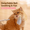 Cat Teaser Wand Toy with Feather and Bell Details