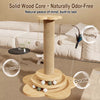 Vertical Sisal Cat Scratching Post with Integrated Climbing Features