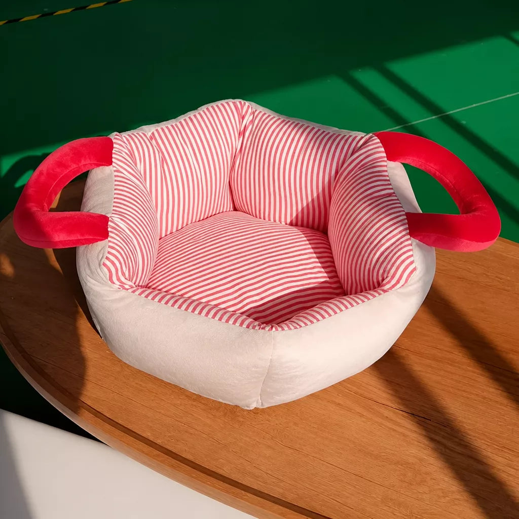 Portable Pet Bed with Carry Handle for Small Dogs and Cats