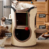 Sisal Barrel Cat Tower with Hideaways and Scratching Areas