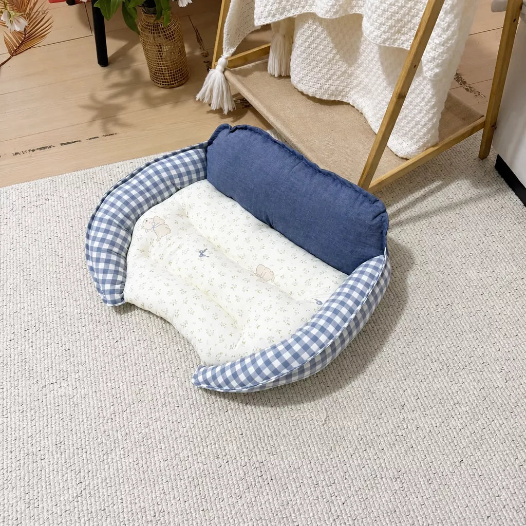 Reversible Curved Pet Sofa Bed for Small Dogs & Cats
