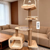 Cat Tree with Condo, Scratching Post & Hanging Toy
