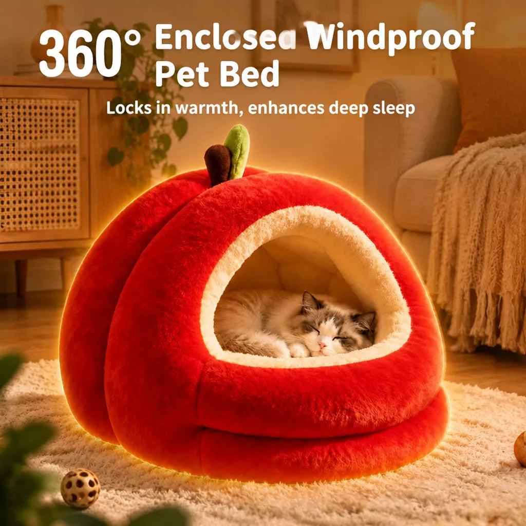 Covered Pet Tent Bed for Cats and Small Dogs