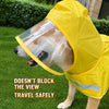 Polyester Dog Raincoat Cape for Small to Medium Dogs