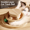 Solid Wood Cat Tree with Capsule Perch and Scratching Posts
