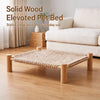 Rattan Cat Bed with Scratching Board