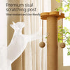 Vertical Cat Scratching Post with Integrated Climbing Tower