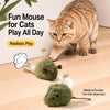 Sound-Activated Plush Mouse Toy for Cats