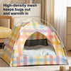 Semi-Enclosed Four-Sided Cat Tent Bed