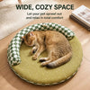 Round Cat Bed with Removable Washable Mat