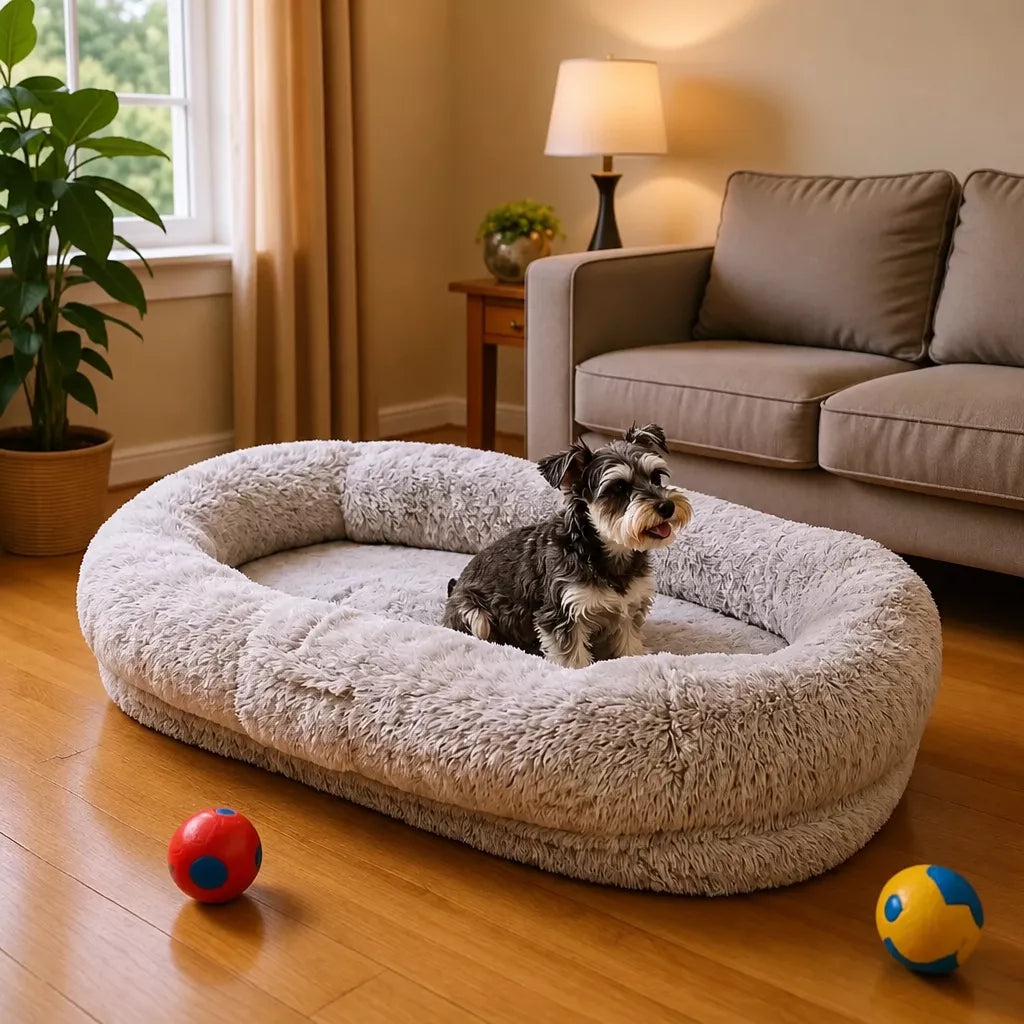 Extra-Large Washable Plush Pet Bed