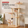 Solid Wood Cat Tree with Scratching Post and Hideaway