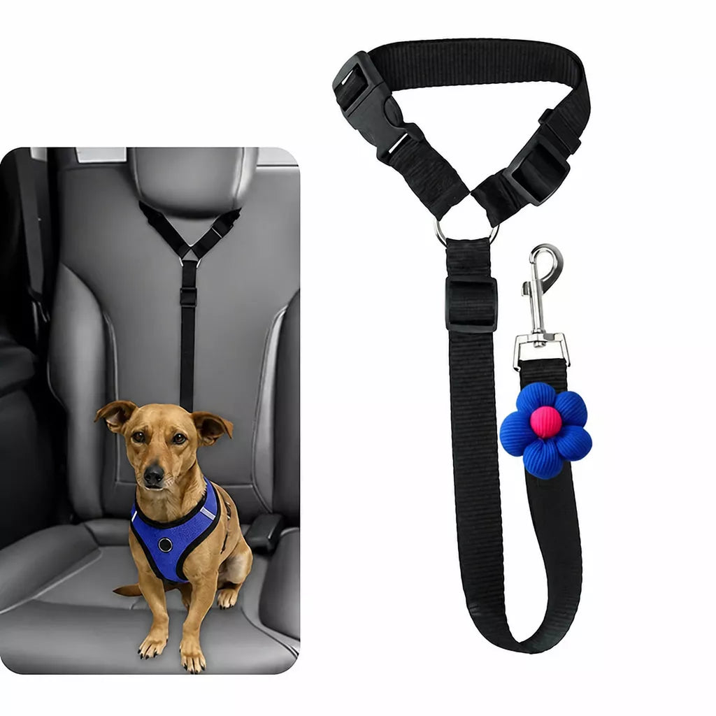 Reflective Retractable Pet Car Seat Belt Leash p-05442