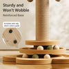 Vertical Cat Scratching Post with Integrated Climbing Tower