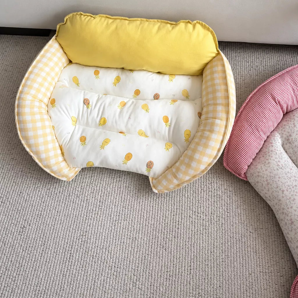Reversible Curved Pet Sofa Bed for Small Dogs & Cats