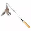 Cat Teaser Wand with Detachable Feather and Bell Attachment