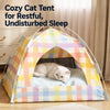 Semi-Enclosed Four-Sided Cat Tent Bed
