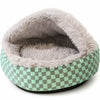 Cozy Semi-Enclosed Pet Bed for Cats and Small Dogs