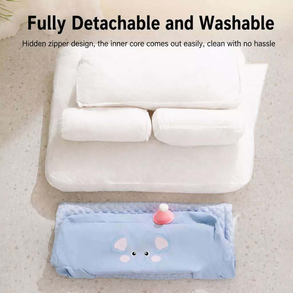 Washable Removable-Cover Dog Bed for Small to Medium Dogs