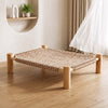 Rattan Cat Bed with Scratching Board