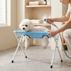 Foldable Pet Grooming Stand with Tie Strap for Bathing and Nail Care