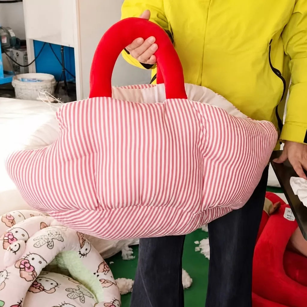 Portable Pet Bed with Carry Handle for Small Dogs and Cats