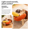 Flower-Shaped Cat Bed with Removable, Washable Design