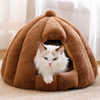 Enclosed Cat & Dog Bed with Removable, Washable Cover