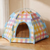 Semi-Enclosed Four-Sided Cat Tent Bed