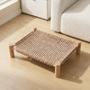 Rattan Cat Bed with Scratching Board
