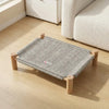 Rattan Cat Bed with Scratching Board