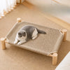 Rattan Cat Bed with Scratching Board