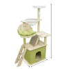 Cat Tree with Condo, Scratching Post & Hanging Toy