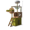 Cat Tree with Condo, Scratching Post & Hanging Toy