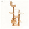 Cat Tree with Condo, Scratching Post & Hanging Toy