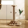 Vertical Sisal Cat Scratching Post with Integrated Climbing Features