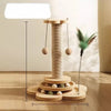 Vertical Sisal Cat Scratching Post with Integrated Climbing Features