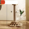Vertical Sisal Cat Scratching Post with Integrated Climbing Features