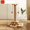 Vertical Sisal Cat Scratching Post with Integrated Climbing Features