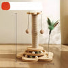 Vertical Sisal Cat Scratching Post with Integrated Climbing Features